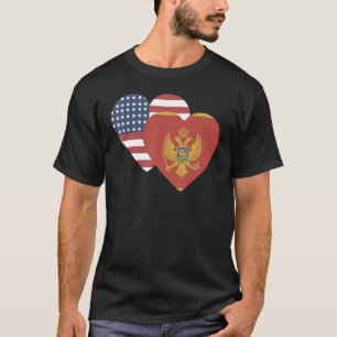 National Flag of Montenegro souvenir for men wom T-Shirt
