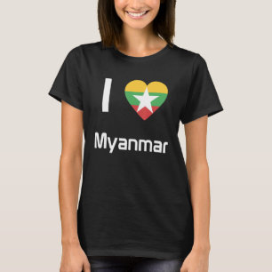 National Flag of Myanmar souvenir for men women 1 T-Shirt