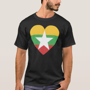 National Flag of Myanmar souvenir for men women 2 T-Shirt