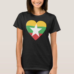National Flag of Myanmar souvenir for men women 2 T-Shirt