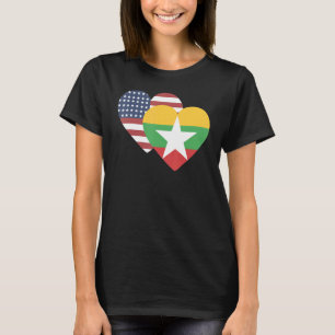 National Flag of Myanmar souvenir  for men women 3 T-Shirt