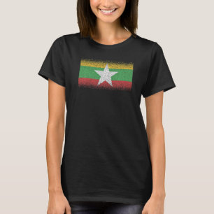National Flag of Myanmar souvenir for men women T-Shirt