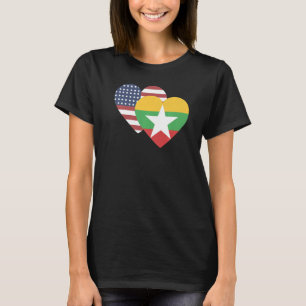 National Flag of Myanmar souvenir for men women T-Shirt