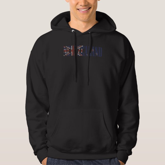 National Flag of New Zealand souvenir   for men wo Hoodie (Front)