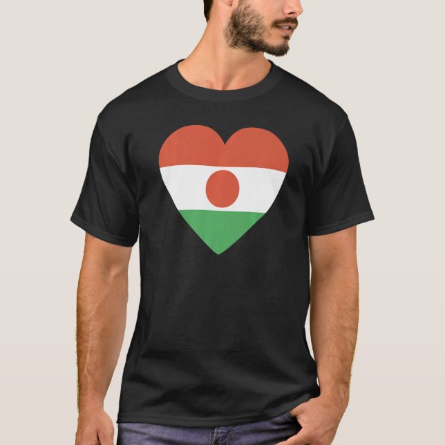 National Flag of Niger souvenir  for men women  4 T-Shirt (Front)