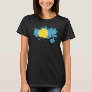 National Flag of Palau souvenir for men women 2 T-Shirt