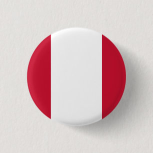 National flag of Peru 3 Cm Round Badge