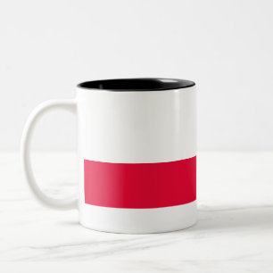 National Flag of Poland - Rzeczpospolita Polska Two-Tone Coffee Mug
