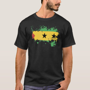 National Flag of Saint Thomas souvenir  for men wo T-Shirt