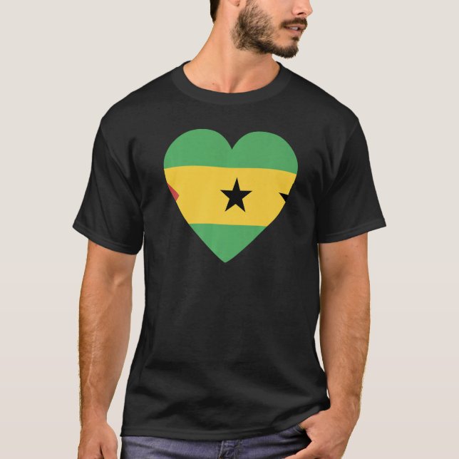 National Flag of Saint Thomas souvenir  for men wo T-Shirt (Front)