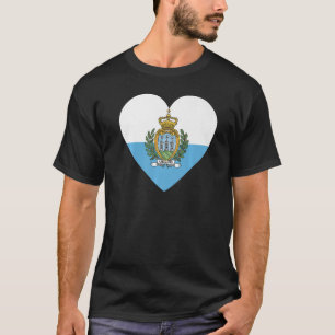National Flag of San Marino souvenir  for men wome T-Shirt