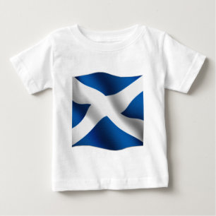 National Flag of Scotland & St Andrew Patriotic Baby T-Shirt