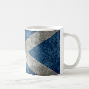 National flag of Scotland - Vintage version Coffee Mug