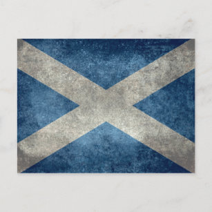 National flag of Scotland - Vintage version Postcard