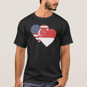 National Flag of Singapore souvenir  for men women T-Shirt