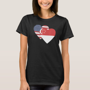 National Flag of Singapore souvenir  for men women T-Shirt