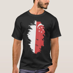 National Flag of Singapore souvenir  for men women T-Shirt