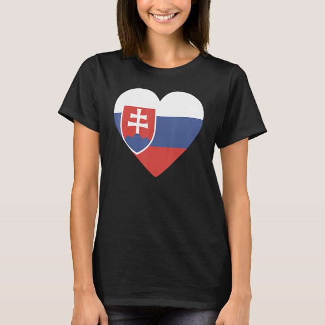 National Flag of Slovakia souvenir  for men women  T-Shirt (Front)