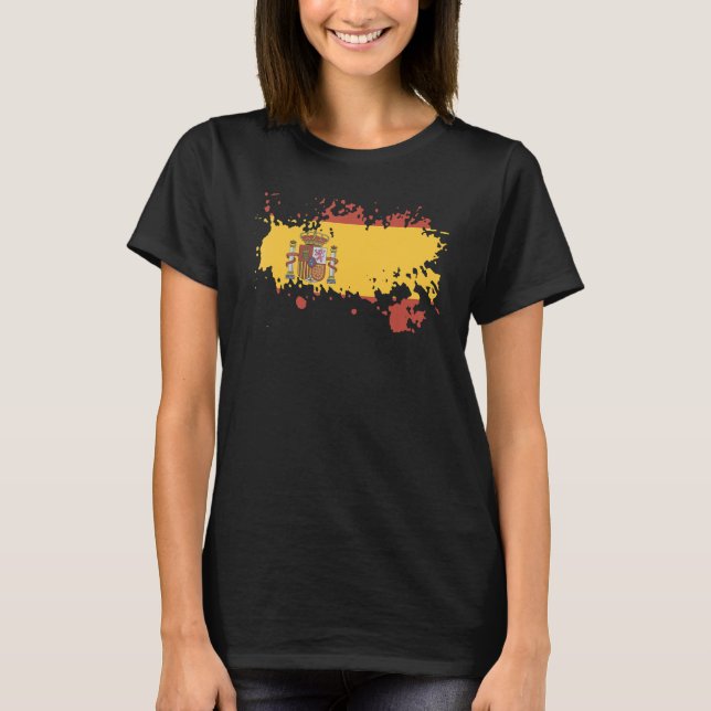 National Flag of Spain souvenir   for men women T-Shirt (Front)