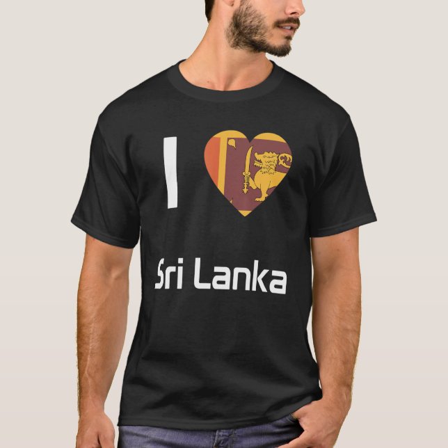 National Flag of Sri Lanka souvenir  for men women T-Shirt (Front)