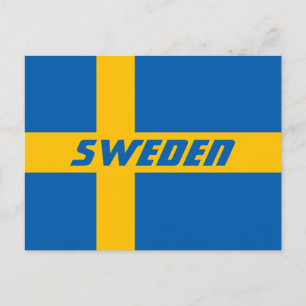 National Flag of Sweden Postcard
