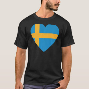 National Flag of Sweden souvenir for men women 3 T-Shirt