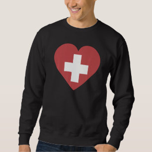 National Flag of Switzerland souvenir for men wom Sweatshirt
