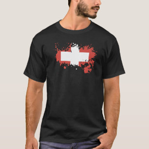 National Flag of Switzerland souvenir for men wom T-Shirt
