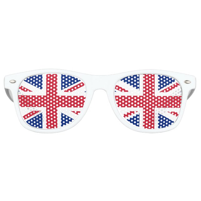 National Flag of the United Kingdom UK, Union Jack Retro Sunglasses (Front)
