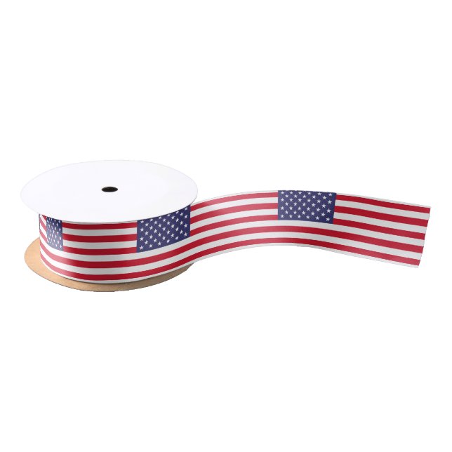 National Flag of the United States of America Satin Ribbon (Spool)