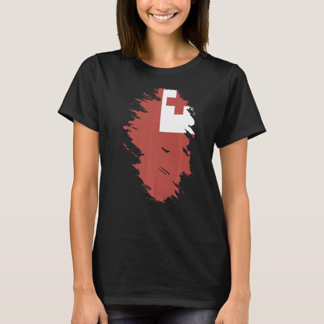 National Flag of Tonga souvenir gift for men women T-Shirt (Front)