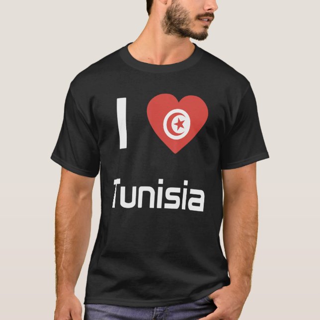 National Flag of Tunisia souvenir  for men women 1 T-Shirt (Front)