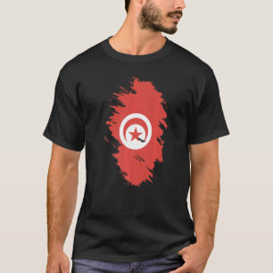 National Flag of Tunisia souvenir for men women T-Shirt
