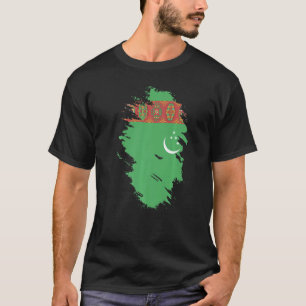 National Flag of Turkmenistan souvenir for men wo T-Shirt