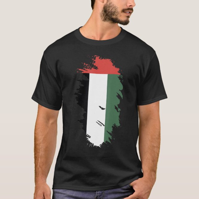 National Flag of UAE souvenir   for men women T-Shirt (Front)