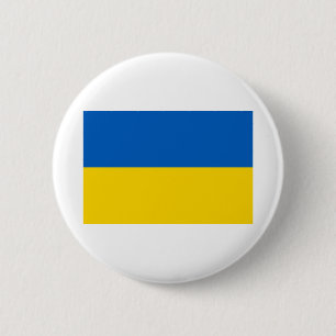 National Flag of Ukraine / Yкраїна 6 Cm Round Badge