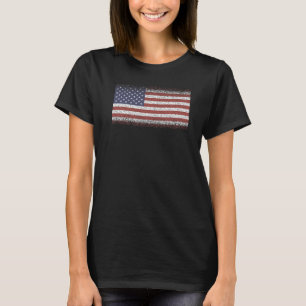National Flag of USA souvenir for men women 3 T-Shirt