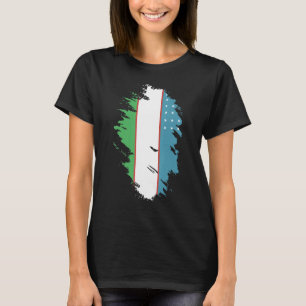 National Flag of Uzbekistan souvenir for men wome T-Shirt