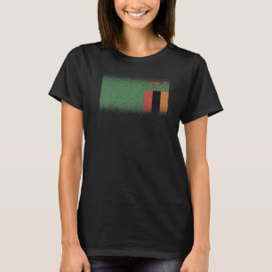 National Flag of Zambia souvenir for men women 3 T-Shirt