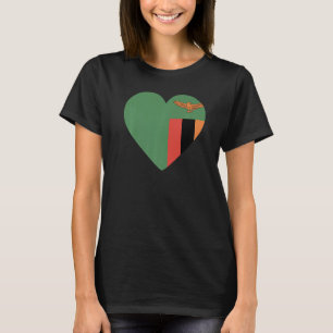 National Flag of Zambia souvenir for men women 6 T-Shirt