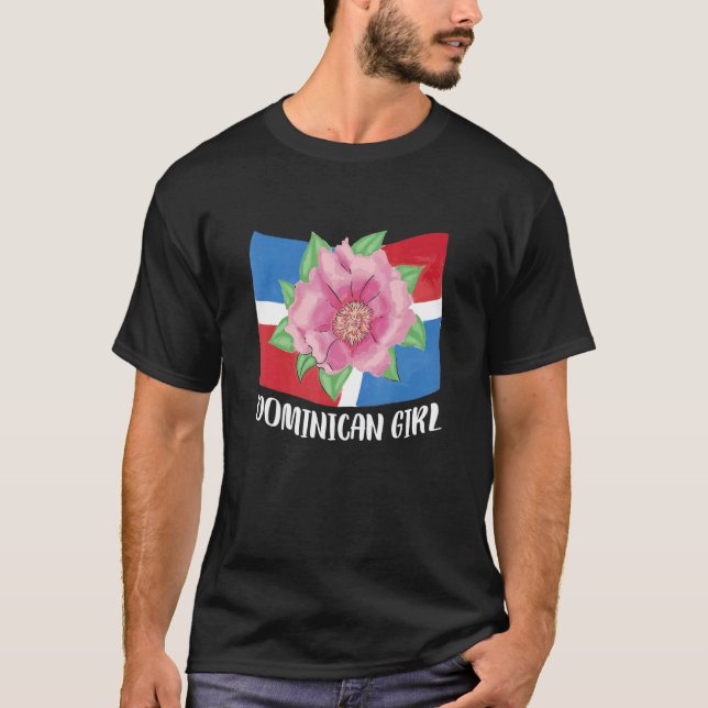 National Flower Of Dominican Republic Bayahíbe Ros T-Shirt (Front)