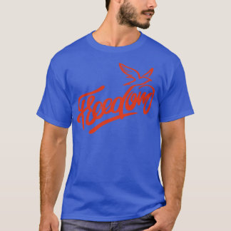 National freedom day lettering T-Shirt