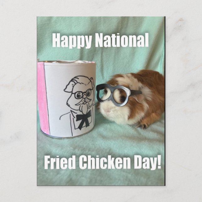 National fried chicken day postcard (Front)