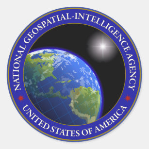 National Geospatial-Intelligence Agency Classic Round Sticker