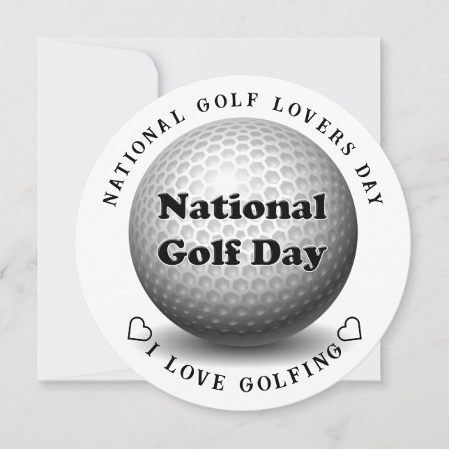 National Golf Day  Sports Invitation (Front)
