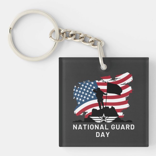 National Guard Day Key Ring (Front)