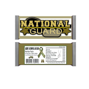 National Guard Military Candy Bar Wrapper Notepad
