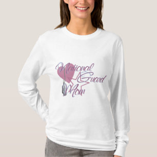 National Guard Mum Heart N Star T-Shirt