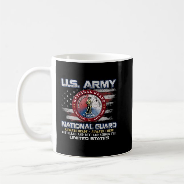 National Guard Veteran Always Ready Always There V Coffee Mug (Left)
