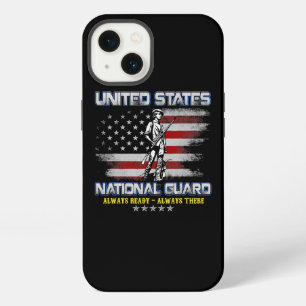 National Guard Veteran Always Ready American Flag  iPhone 13 Case